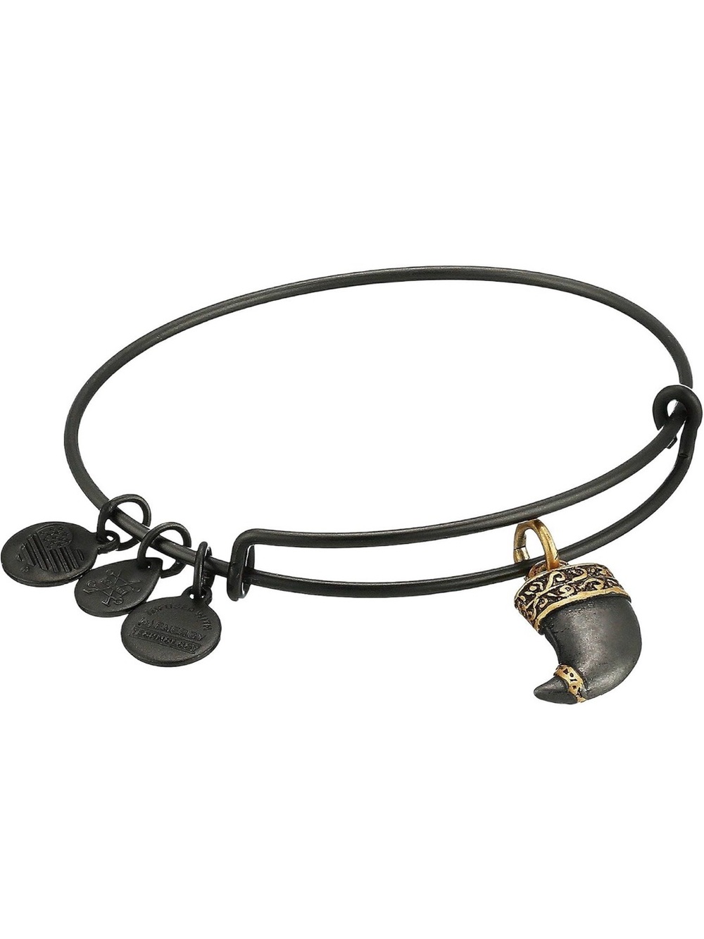 Alex and Ani Tiger’s Claw Bracelet - Two Tone Midnight Silver